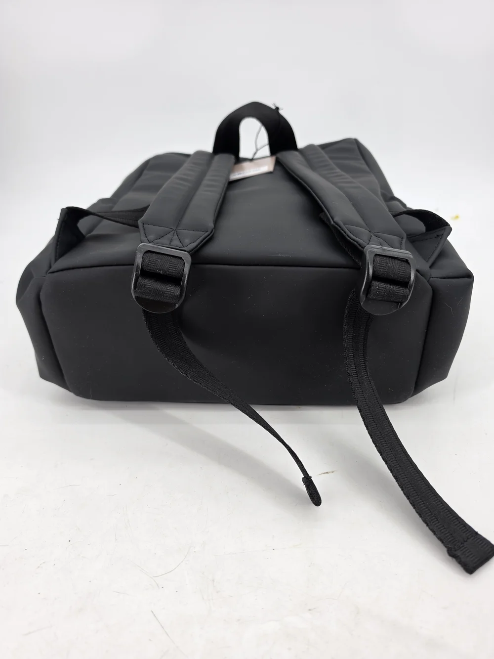 Hunter Black Roll-Top Water Resistant Backpack with Red Zipper Accent New